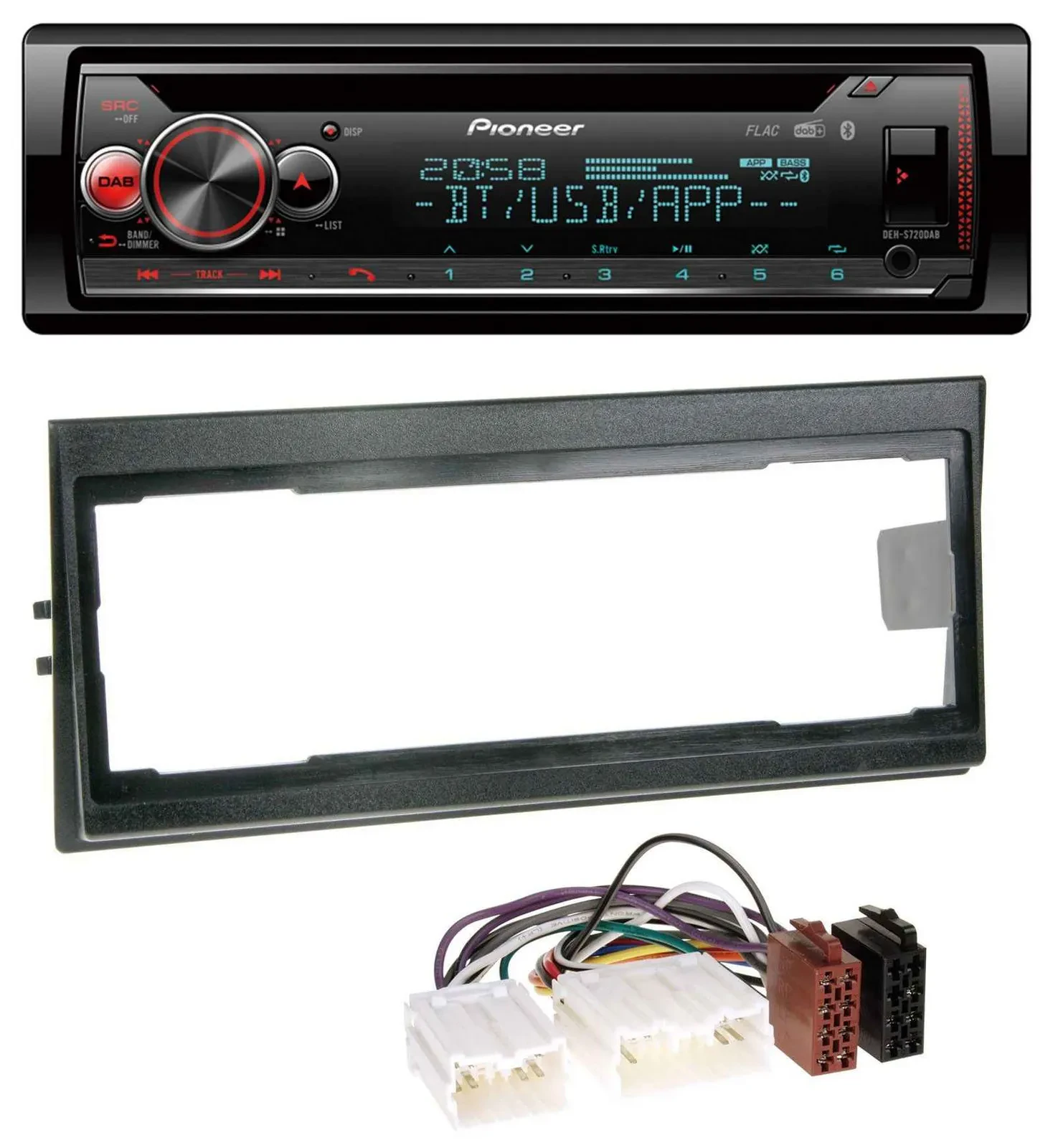 Pioneer MP3 DAB CD Bluetooth USB Autoradio für Volvo 940, 960, S40 (bis 2000)