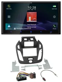 JVC USB Bluetooth 2DIN DAB MP3 Autoradio für Ford Transit 2012-2018 Display Conn