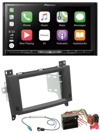 Pioneer 2DIN MP3 USB DAB DVD Bluetooth Autoradio für Mercedes Vito Viano 06-14 R