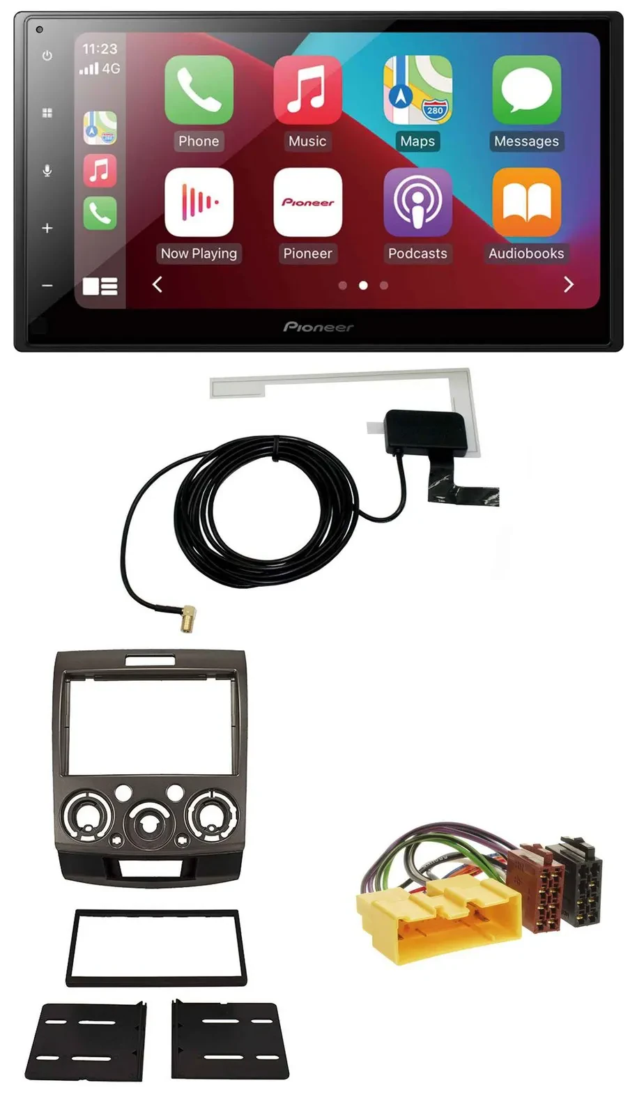 Pioneer USB Bluetooth DAB MP3 2DIN Autoradio für Ford Ranger Mazda BT50 ab 06