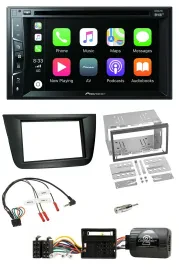 Pioneer Lenkrad USB DVD Bluetooth DAB 2DIN Autoradio für Seat Altea Toledo schwa