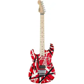 Электрогитара EVH Striped Left-Handed Red, Black, and White Stripes