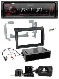 Kenwood Lenkrad Bluetooth USB DAB Autoradio für Fiat Ducato 06-08 schwarz