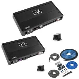 NVX 4-Channel & 600W Mono Amp with Amp Kit - Sonic Electronix