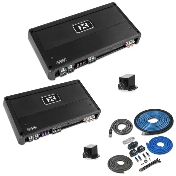 NVX 4-Channel & 600W Mono Amp with Amp Kit - Sonic Electronix