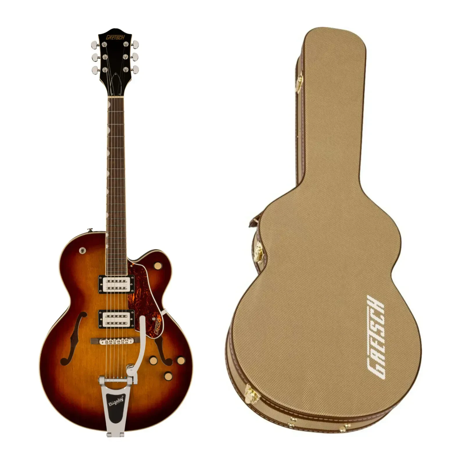 Электрогитара Gretsch G2420T Streamliner Havana Burst с кейсом (коричневый)