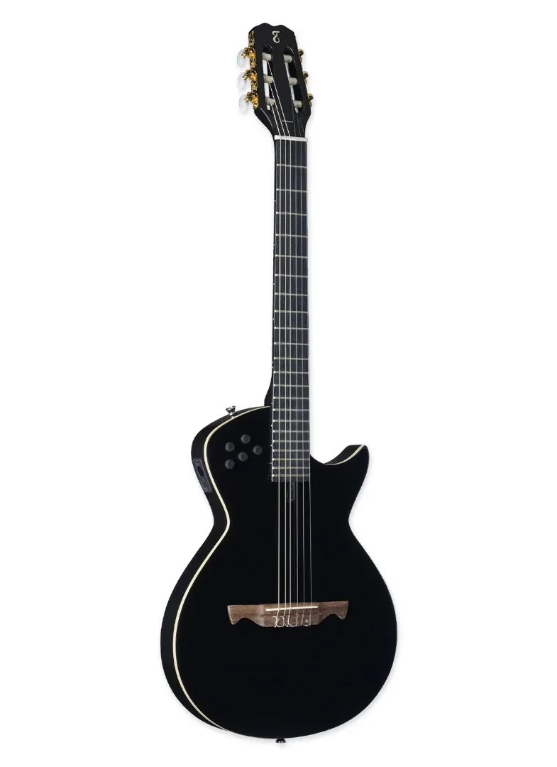Tagima Modena I Hybrid Acoustic Electric Nylon String Guitar, Gloss Black