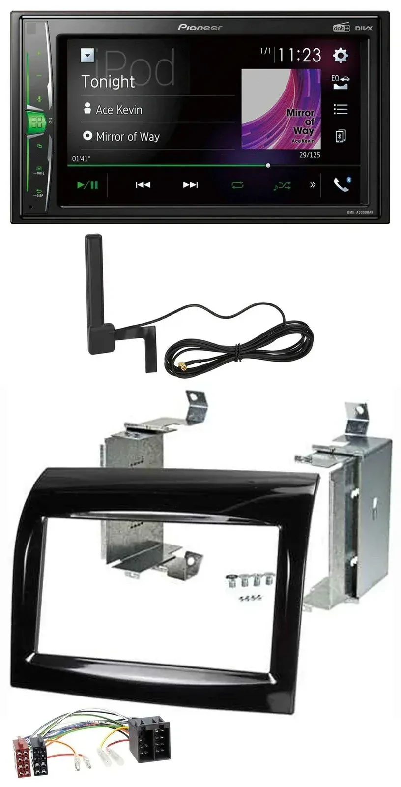 Автомагнитола Pioneer 2DIN, MP3, DAB, Bluetooth, AUX, для Fiat Ducato (2011–2021), Peugeot Boxer