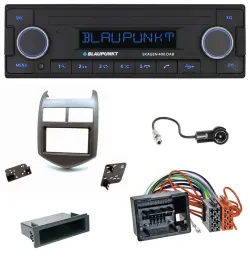 Автомагнитола для Chevrolet Aveo/Sonic (с 2011) Blaupunkt DAB, USB, Bluetooth, MP3, цвет тёмный