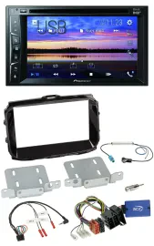 Автомагнитола для Alfa Romeo Giulietta Pioneer 2DIN, Bluetooth, USB, DVD, DAB, поддержка кнопок на руле