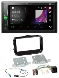 Pioneer 2DIN MP3 DAB USB Bluetooth Autoradio für Alfa Romeo ISO ab 2013 piano