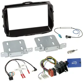 Einbauset Lenkradadapter Doppel DIN Autoradio für Alfa Giulietta ISO 2013-2021 p