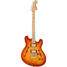 Электрогитара полуакустическая Squier by Fender Starcaster Deluxe Affinity Series Sienna Sunburst