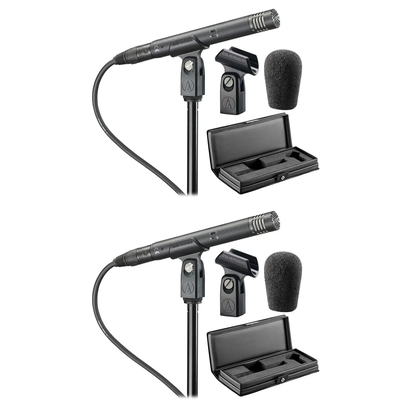 Микрофон для вещания и записи Audio-Technica AT4051B (набор, 2 шт.) с кейсом