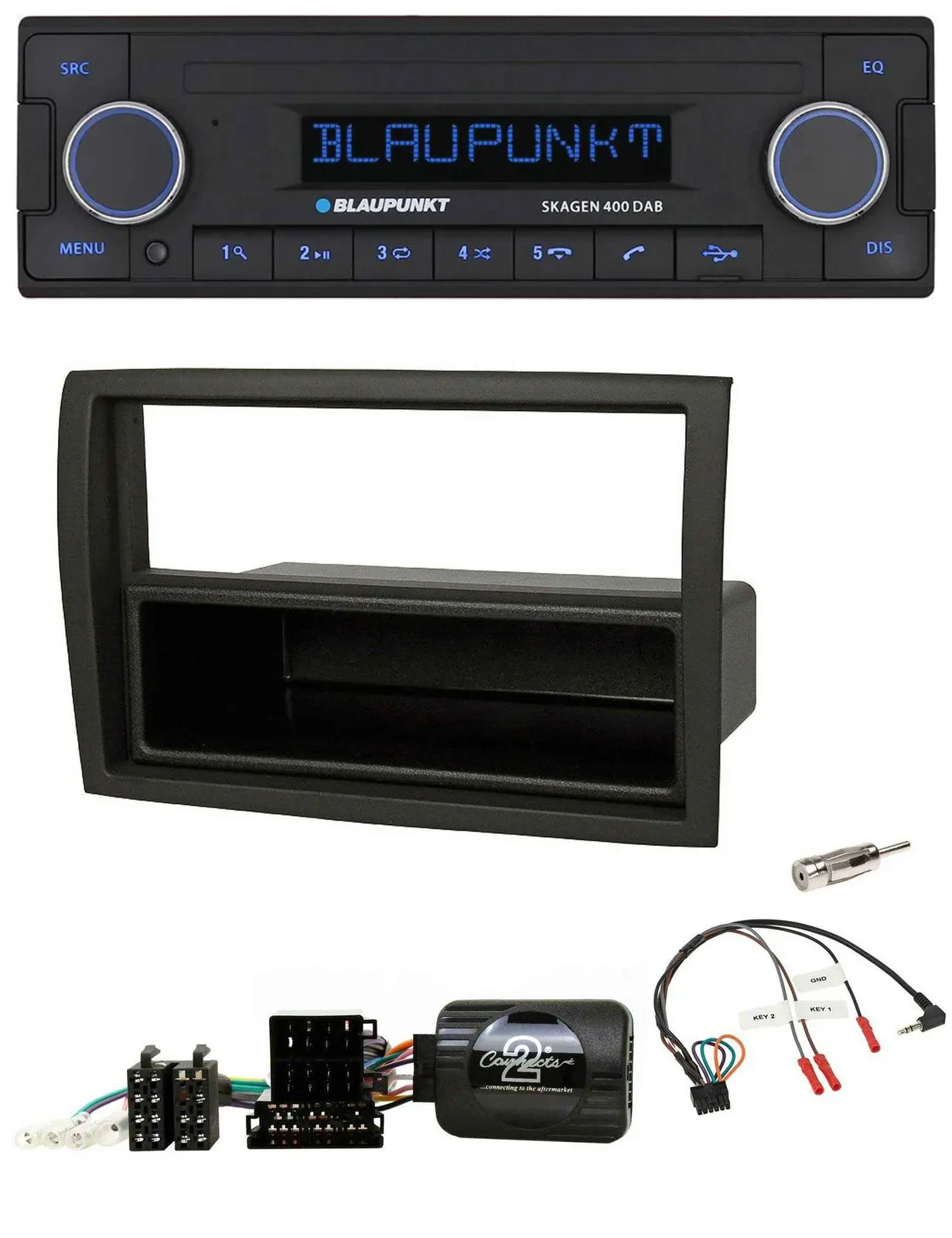Blaupunkt DAB USB Bluetooth Lenkrad Autoradio für Fiat Ducato 2012-15 schwarz