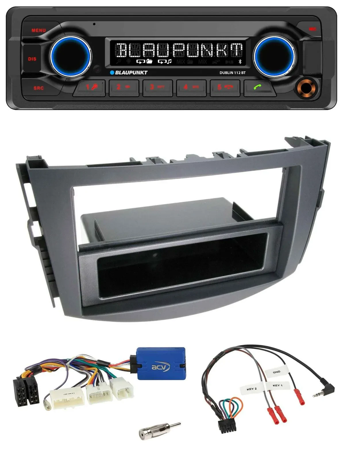 Автомагнитола Blaupunkt MP3 Bluetooth USB для Toyota RAV4 (2011–2013)