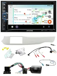 Alpine Bluetooth TMC USB DAB 2DIN Lenkrad Navigation für Alfa Giulietta 10-14 94