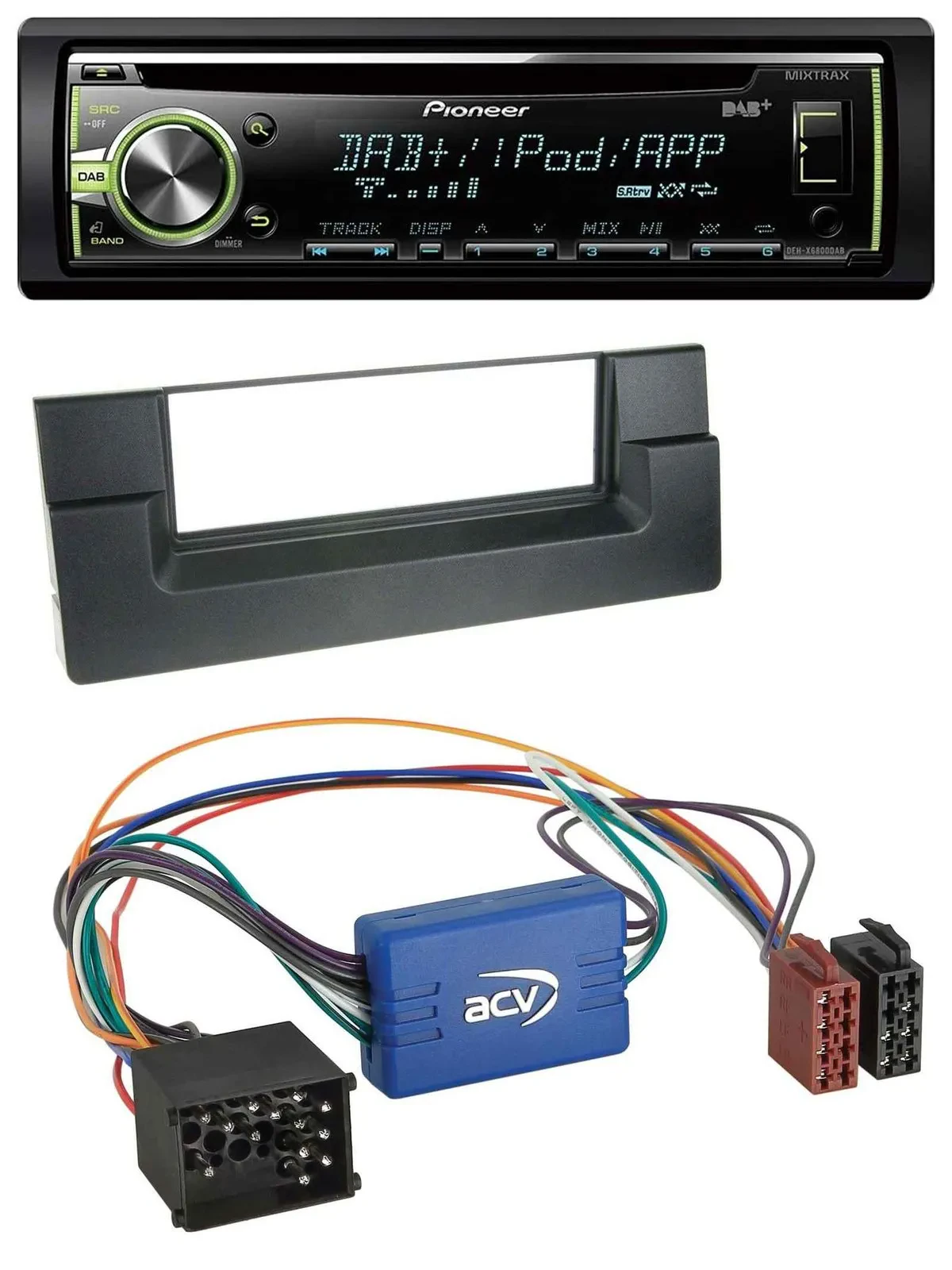 Автомагнитола Pioneer DAB USB MP3 AUX CD для BMW 5 Series E39/X5 E53 (активная система Rundpin)