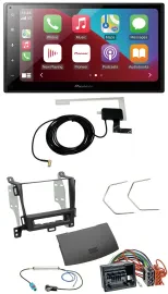 Pioneer USB Bluetooth DAB MP3 2DIN Autoradio für Opel Zafira ab 12 jet black