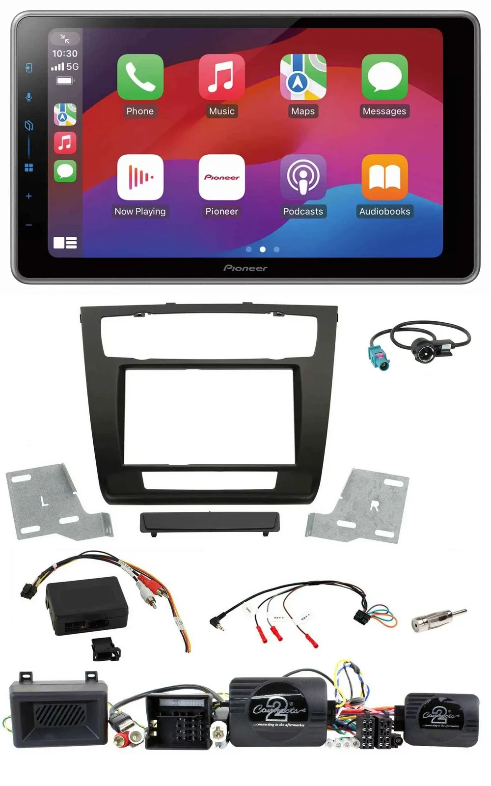 Pioneer Lenkrad USB DAB Bluetooth 2DIN Autoradio für BMW 1er Aktiv PDC aut. Klim