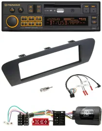 Pioneer DAB Lenkrad USB Bluetooth Autoradio für Renault Scenic Grand Scenic ab 2