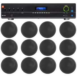 Потолочная акустика JBL CCL6T Black с усилителем (12 штук)