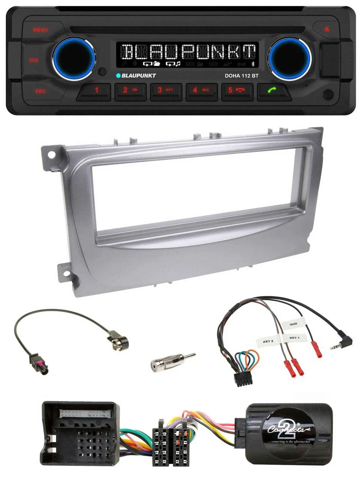 Blaupunkt Lenkrad MP3 CD Bluetooth USB Autoradio für Ford S-Max Mondeo 2007-2014