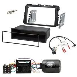 Einbauset Lenkradadapter DIN Autoradio für Opel Vivaro Combi Kasten 2011-2015