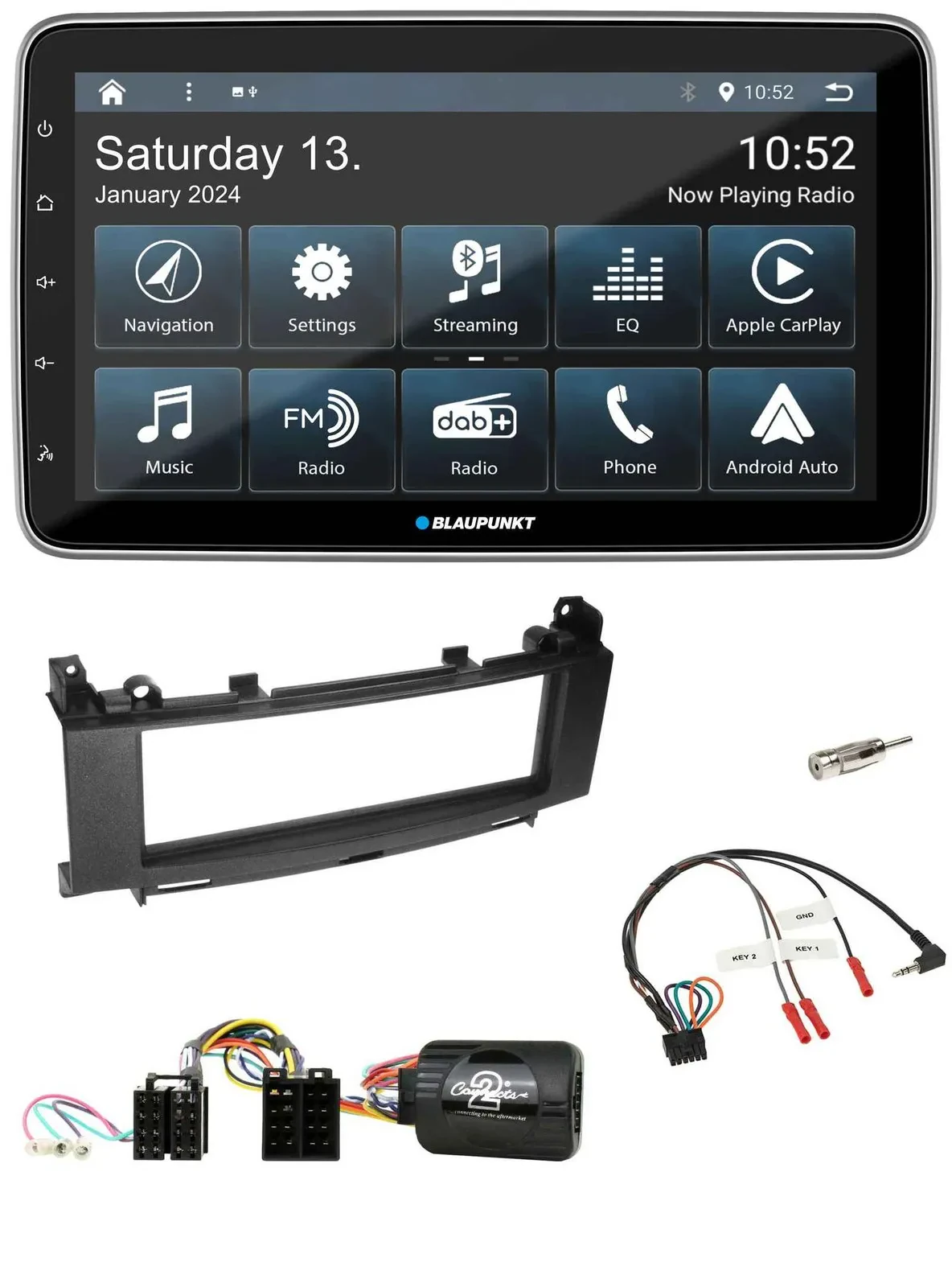 Автомагнитола для Mercedes A-Class/B-Class Blaupunkt USB, DAB, SD, Bluetooth, поддержка управления с руля