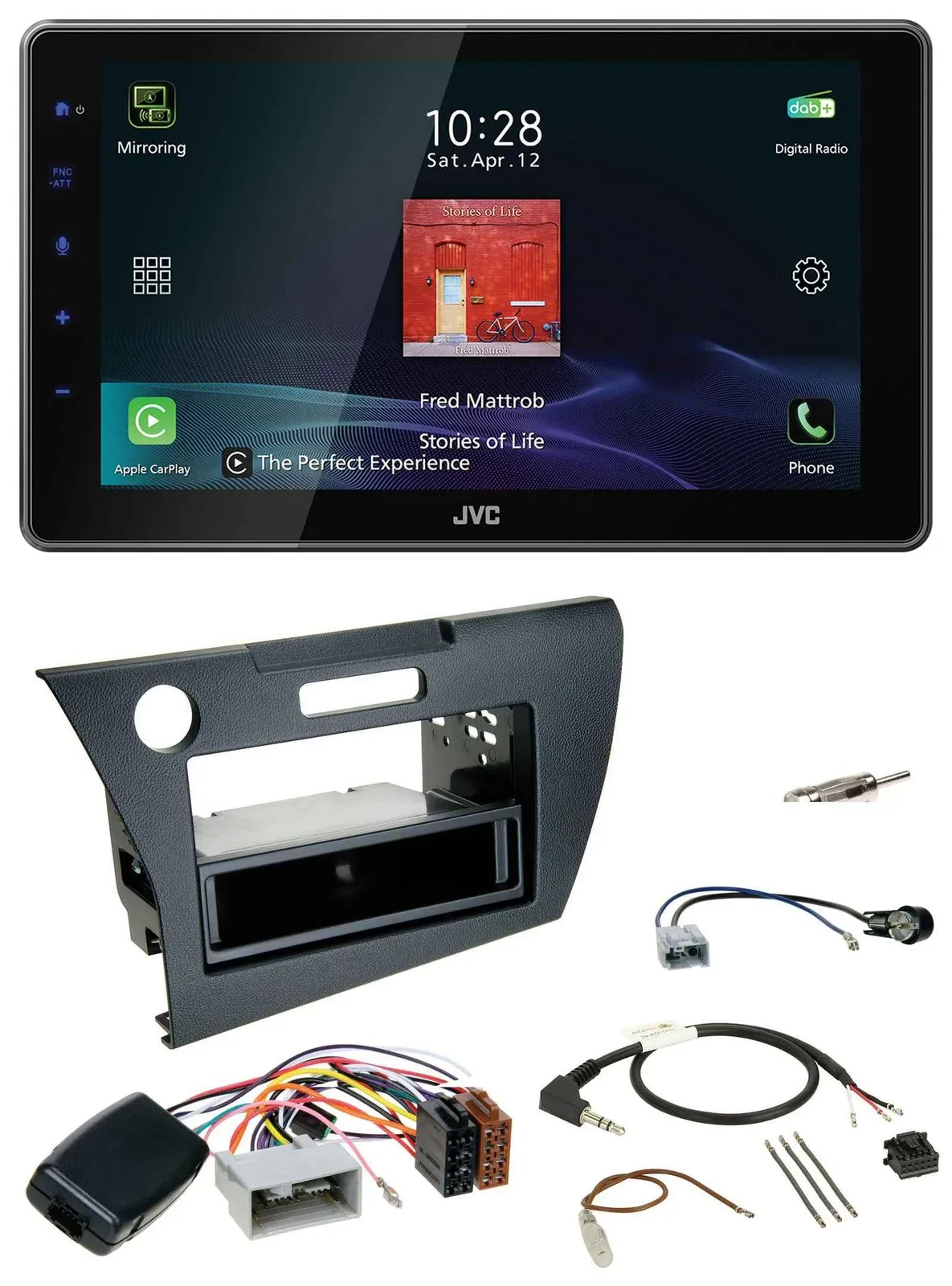 JVC DAB Lenkrad Bluetooth USB Autoradio für Honda CR-Z 2010-2013