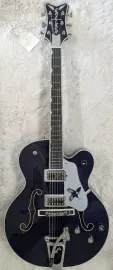 Б/У Электрогитара Gretsch G6136T-RR Rich Robinson Signature Magpie с тремоло Bigsby, Raven's Breast Blue