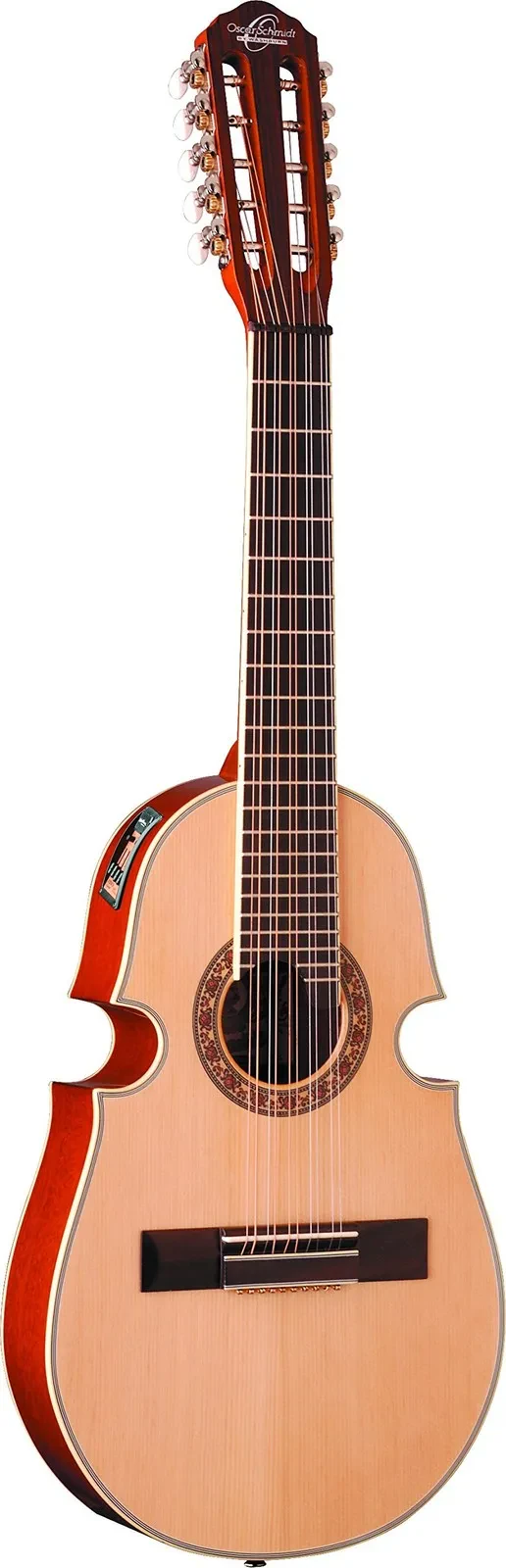 Oscar Schmidt OQ40SE Acoustic-Electric Latin Cuatro with Bag