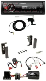 Pioneer 1DIN MP3 DAB USB Lenkrad Autoradio für Audi A3 A4 A6 99-00 BOSE-Vollakti