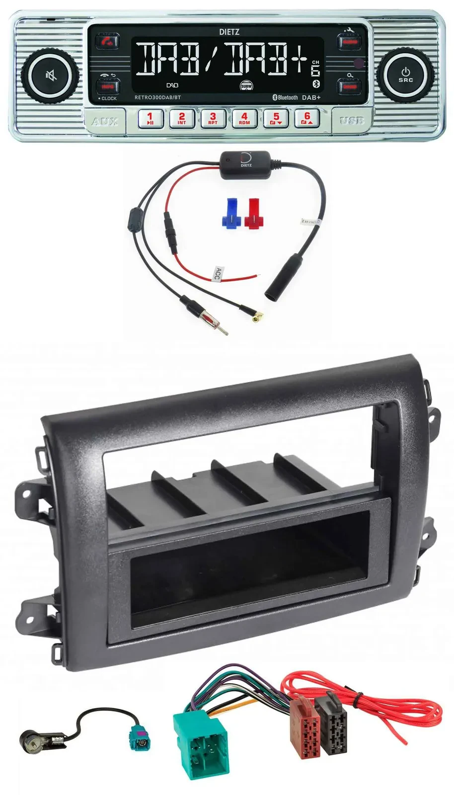 Автомагнитола Dietz DAB USB MP3 Bluetooth для Fiat Ducato (серия 8, с 2021)