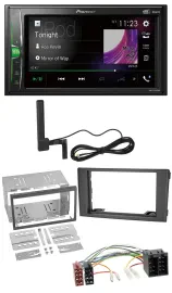 Pioneer MP3 DAB AUX 2DIN Bluetooth Autoradio für Iveco Daily 06-14 schwarz