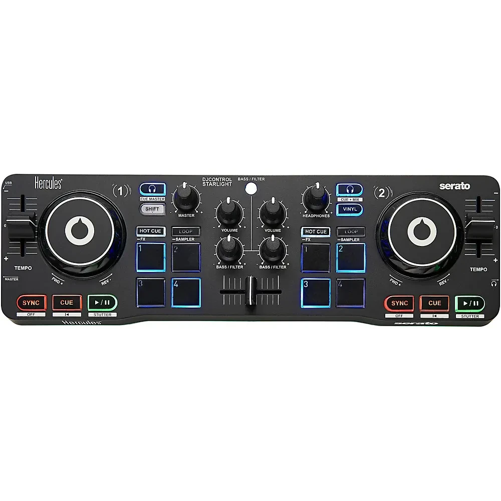 Hercules DJ DJControl Starlight Controller for Serato DJ Lite