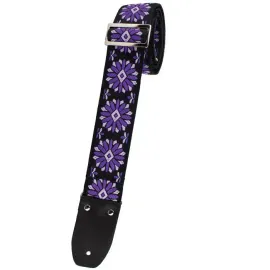 Ремень для гитары Henry Heller HJQ2-09 Vintage Reissue Jacquard Purple Flower