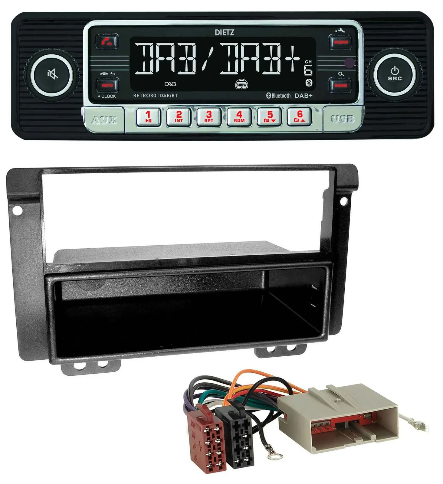 Dietz USB DAB MP3 Bluetooth Autoradio für Landrover Freelander 2004-2007