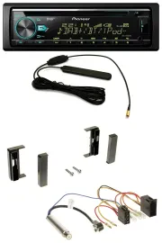 Pioneer CD MP3 AUX DAB USB Autoradio für Audi TT (1998-2006) - ISO