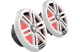 Rockford Fosgate M2-8 Color Optix 250W 2-Way 8” Marine Speakers w/ White Grille