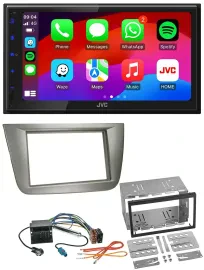 JVC Bluetooth 2DIN MP3 DAB USB Autoradio für Seat Altea XL Altea Toledo silber