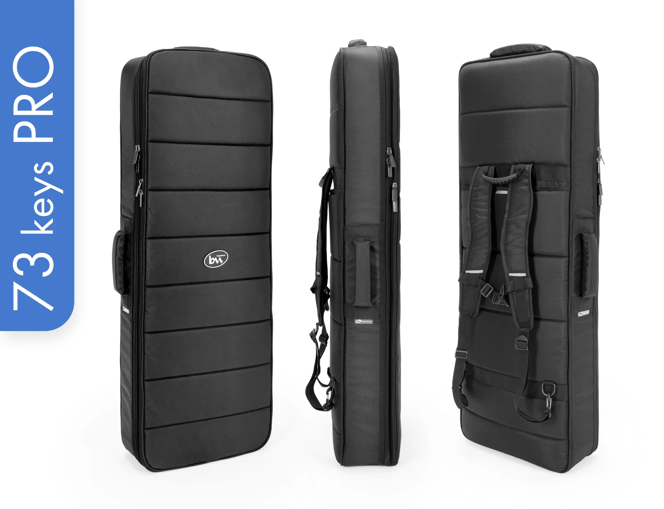 Чехол для синтезатора bagandmusic BM1110 Keyboard 73 PRO ND Black (73 клавиши)
