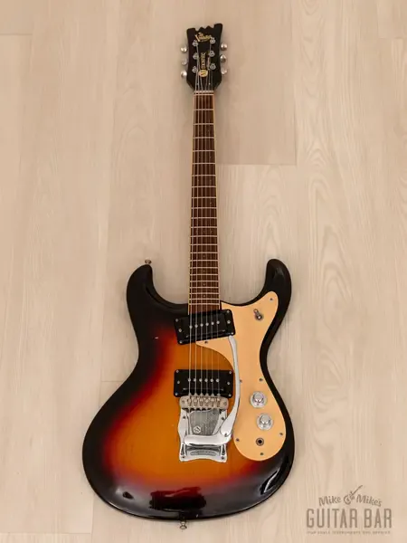 Электрогитара Mosrite Ventures Model Sunburst USA 1960s w/ Moseley, Case