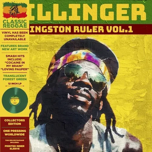 Виниловая пластинка Dillinger - Kingston Ruler Vol.1 - Green [New Vinyl LP] Green, Ltd Ed, Deluxe Ed