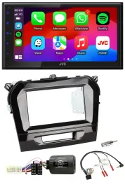 JVC Bluetooth 2DIN Lenkrad DAB USB Autoradio für Suzuki Vitara ab 2015