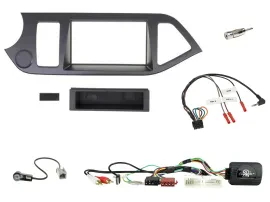 Radioset Lenkradadapter DIN Autoradio für Kia Picanto ab 2011 USB AUX ohne Start