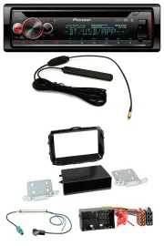 Автомагнитола для Alfa Romeo Giulietta Pioneer USB, DAB, MP3, Bluetooth, CD, разъем 52-pin, с 2013, черный (piano black)