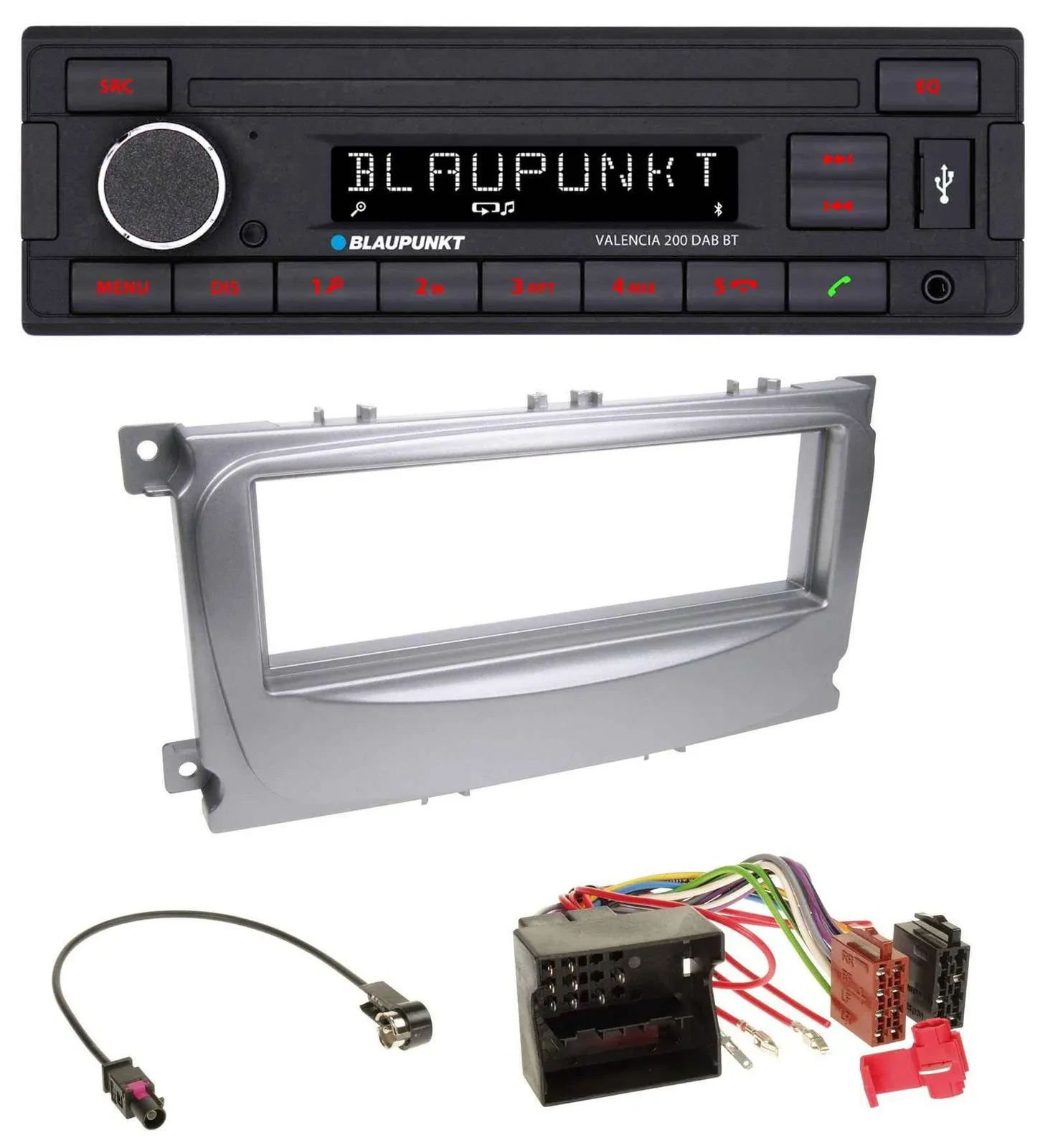 Blaupunkt DAB MP3 Bluetooth USB Autoradio für Ford Galaxy C-Max Focus ab 2007 si