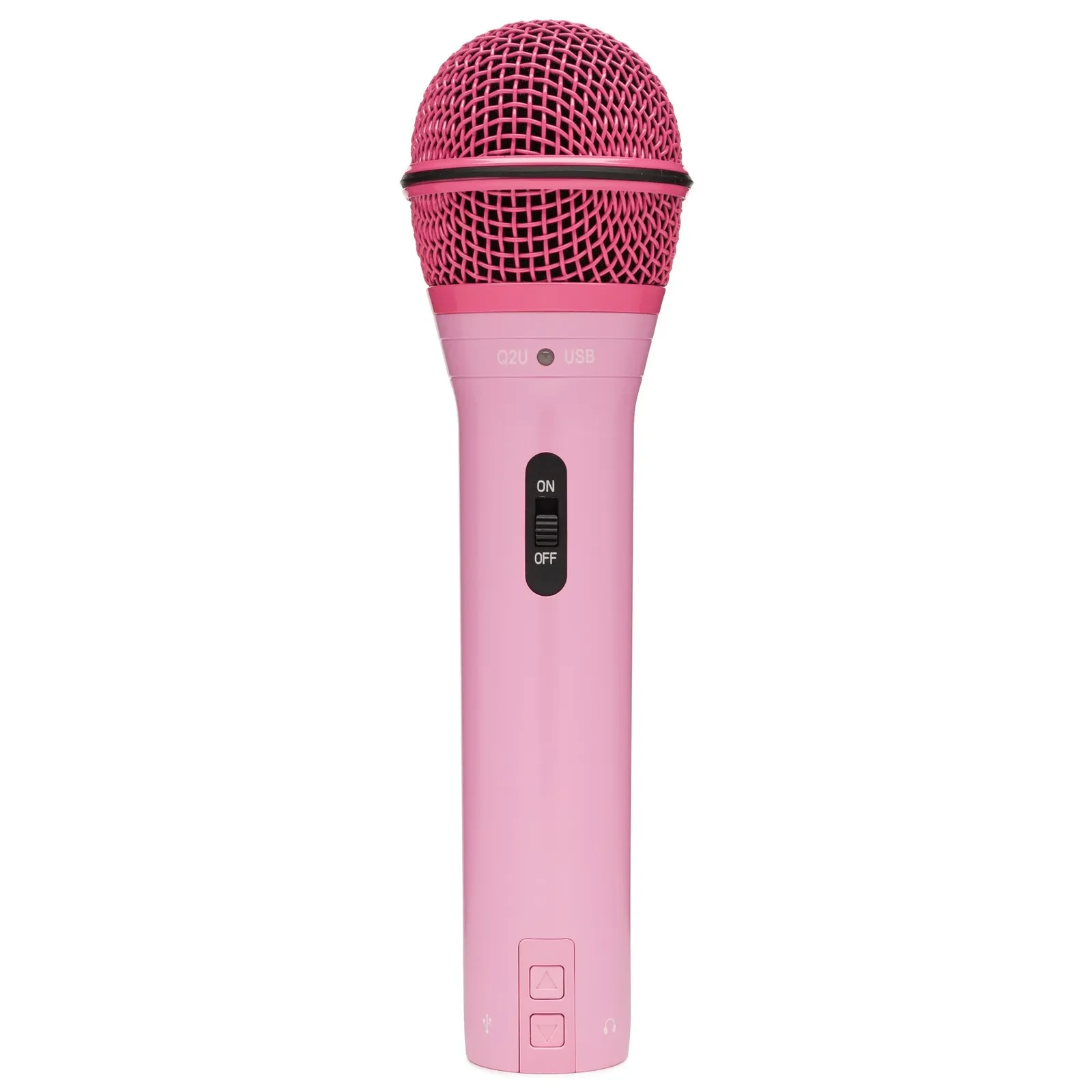Samson Q2U USB and XLR Handheld Dynamic Microphone Cardioid Pattern (Pink)