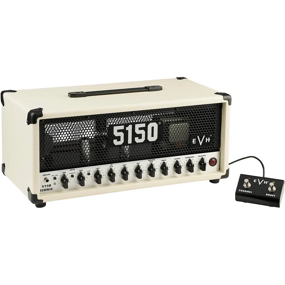 EVH 5150 Iconic Series 6L6 15W Tube Guitar Amp Head  Ivory